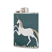 ヴィンテージのユニコーン フラスク (左)