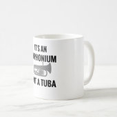 ヴィンテージのユーフォニアム・ギフト | Euphonium Playerのギフト コーヒーマグカップ (正面右)