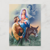 ヴィンテージのヨセフとマリーと赤ちゃんイエス ポストカード (正面)