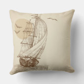 ヴィンテージのヨット クッション (裏面)