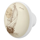 ヴィンテージのヨット セラミックノブ (右)