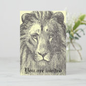 ヴィンテージのライオンの招待状 招待状 (スタンド正面)