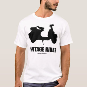 ヴィンテージのライダー(スクータ) Tシャツ