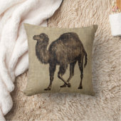 ヴィンテージのラクダ クッション (ブランケット)