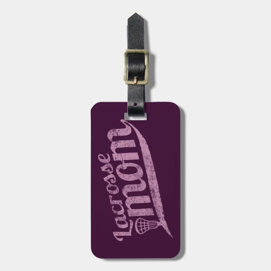 ヴィンテージのラクロスのお母さん ラゲッジタグ (正面縦)