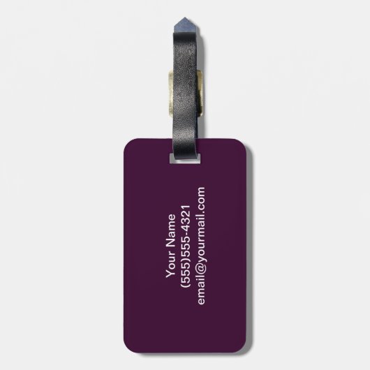 ヴィンテージのラクロスのお母さん ラゲッジタグ (裏面縦)