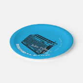 ヴィンテージのラジオの第70誕生会の紙皿 ペーパープレート (アングル)