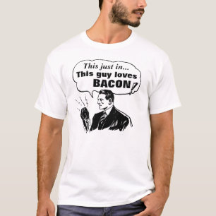 ヴィンテージのラジオは、この人ベーコンを愛します Tシャツ