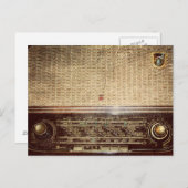 ヴィンテージのラジオ ポストカード (正面/裏面)