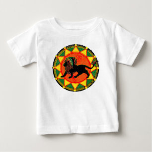 ヴィンテージのラスタのレゲエのライオン ベビーTシャツ