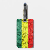 ヴィンテージのラスタの旗 ラゲッジタグ (裏面縦)