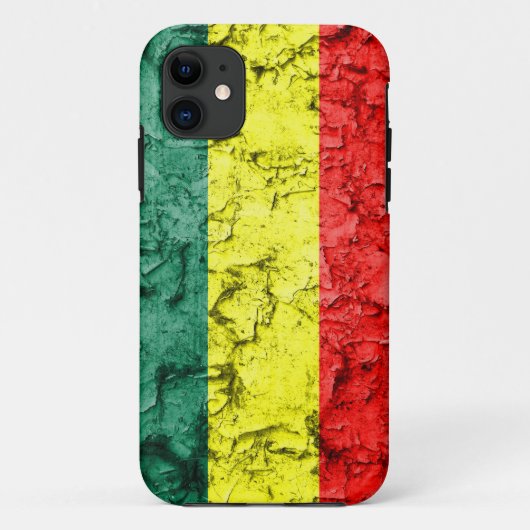 ヴィンテージのラスタの旗 Case-Mate iPhoneケース (裏面)