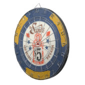 ヴィンテージのラスベガスのカジノのポーカー用のチップのゲーム ダーツボード (正面右)