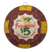 ヴィンテージのラスベガスのカジノのポーカー用のチップのゲーム ダーツボード (正面)