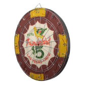 ヴィンテージのラスベガスのカジノのポーカー用のチップのゲーム ダーツボード (正面右)