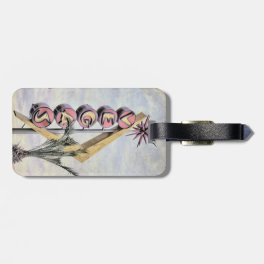 ヴィンテージのラスベガスネバダの印の荷物のラベル ラゲッジタグ (裏面横)