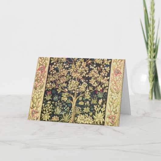 ヴィンテージのラファエロ前の画家ウィリアム・モリスの生命の樹 カード (正面)