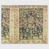 ヴィンテージのラファエロ前の画家ウィリアム・モリスの生命の樹 ラッピングペーパー (フラット)