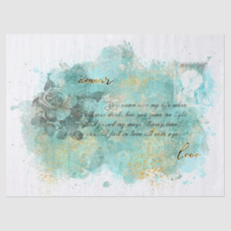 ヴィンテージのラブレターのティッシュペーパー 薄葉紙