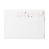 ヴィンテージのラベルのラップアラウンドの差出人住所のステッカー ラップアラウンドラベル (裏面)