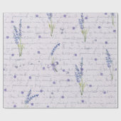 ヴィンテージのラベンダーの包装紙ロール ラッピングペーパー (フラット)