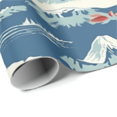 ヴィンテージのランドマークパターン(2) ラッピングペーパー (ロールコーナー)