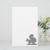 ヴィンテージのリスのイラストレーション- 1800'sリス 便箋 (スタンド正面)