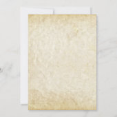 ヴィンテージのリハーサルの夕食の招待の華麗さの渦巻 招待状 (裏面)