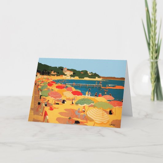 ヴィンテージのリビエラのビーチ シーズンカード (正面)