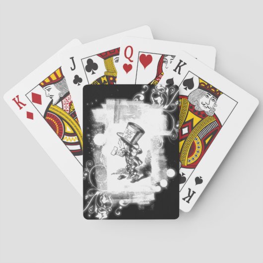 ヴィンテージのルイス・キャロルの帽子屋 トランプ (裏面)