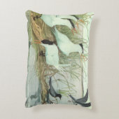 ヴィンテージのルイフェルテスによる湿原の海岸の鳥 アクセントクッション (裏面(縦))