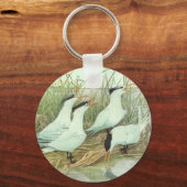 ヴィンテージのルイフェルテスによる湿原の海岸の鳥 キーホルダー (正面)
