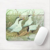 ヴィンテージのルイフェルテスによる湿原の海岸の鳥 マウスパッド (マウス)