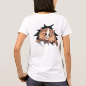 ヴィンテージのルイWainのつらら猫のTシャツ Tシャツ (裏面)