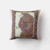 ヴィンテージのルイWainの壁紙猫の装飾用クッション クッション (裏面)