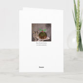 ヴィンテージのルイWain猫のクリスマスの芸術カード シーズンカード (裏面)