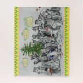 ヴィンテージのルイWain猫のクリスマス・パーティ ジグソーパズル (縦)