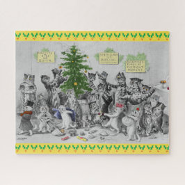 ヴィンテージのルイWain猫のクリスマス・パーティ ジグソーパズル