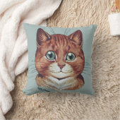ヴィンテージのルイWain猫のポートレートのクッション クッション (ブランケット)