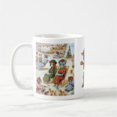 ヴィンテージのルイWain猫のマグ コーヒーマグカップ (左)