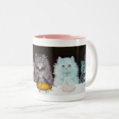 ヴィンテージのルイWain猫の感謝祭のマグ ツートーンマグカップ (正面右)