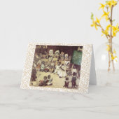 ヴィンテージのルイWain猫アカデミーの芸術カード カード (黄色い花)