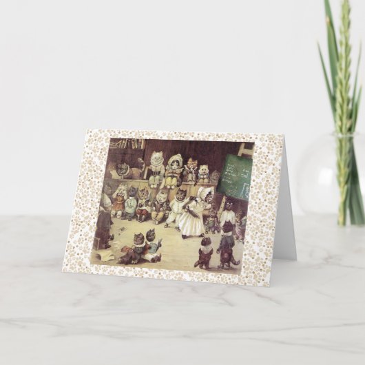 ヴィンテージのルイWain猫アカデミーの芸術カード カード (正面)