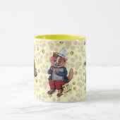 ヴィンテージのルイWain猫パレードのマグ マグカップ (中央)