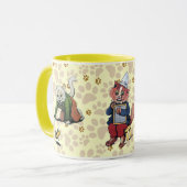 ヴィンテージのルイWain猫パレードのマグ マグカップ (正面左)