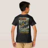 ヴィンテージのルシタニアポスター(募集しているアイルランド語)船 Tシャツ (裏面フル)