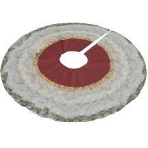 ヴィンテージのルックスのレースのクリスマスツリースカート