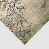 ヴィンテージのルースターとヘンエフエマデクページ 薄葉紙 (詳細)