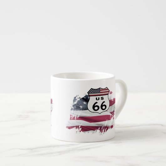 ヴィンテージのルート米国66 エスプレッソカップ (正面右)