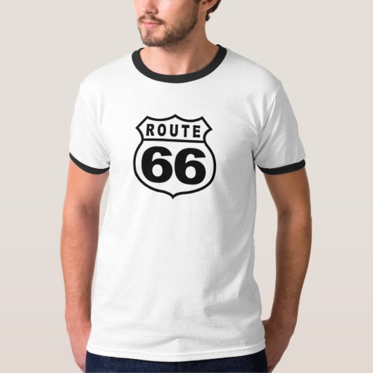 ヴィンテージのルート66のティー Tシャツ (正面)